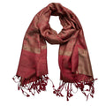 Classic Red Luxurious Jacquard Scarf