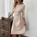 Women's Fashion Casual Dress Solid Color