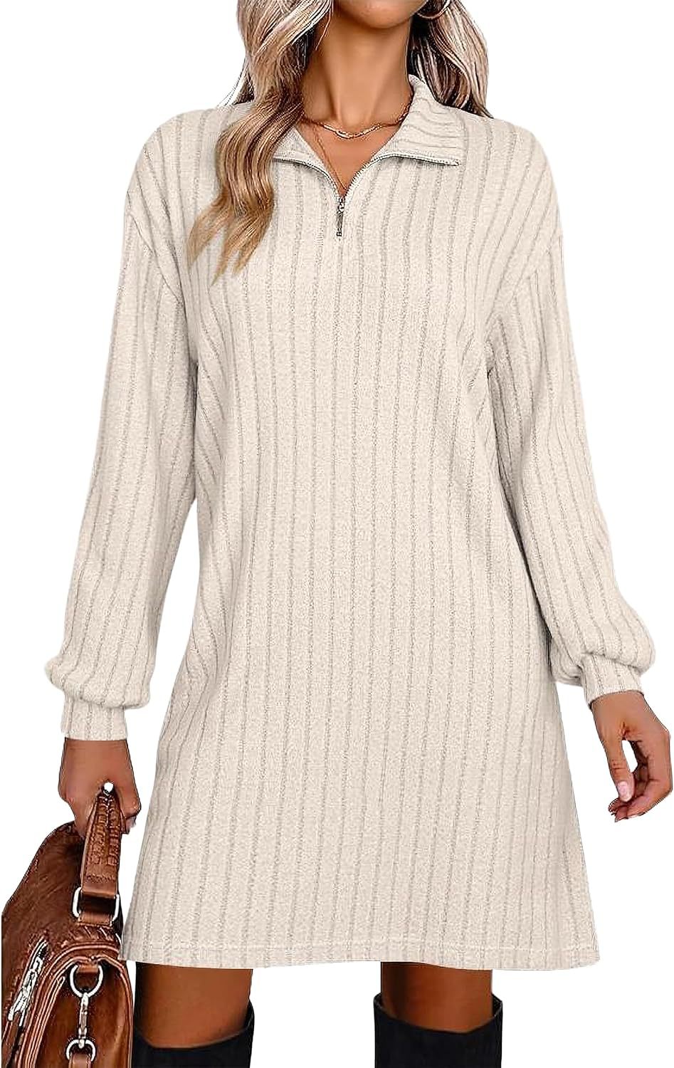 European & American Turtleneck Sheath Dress Women's Clothing