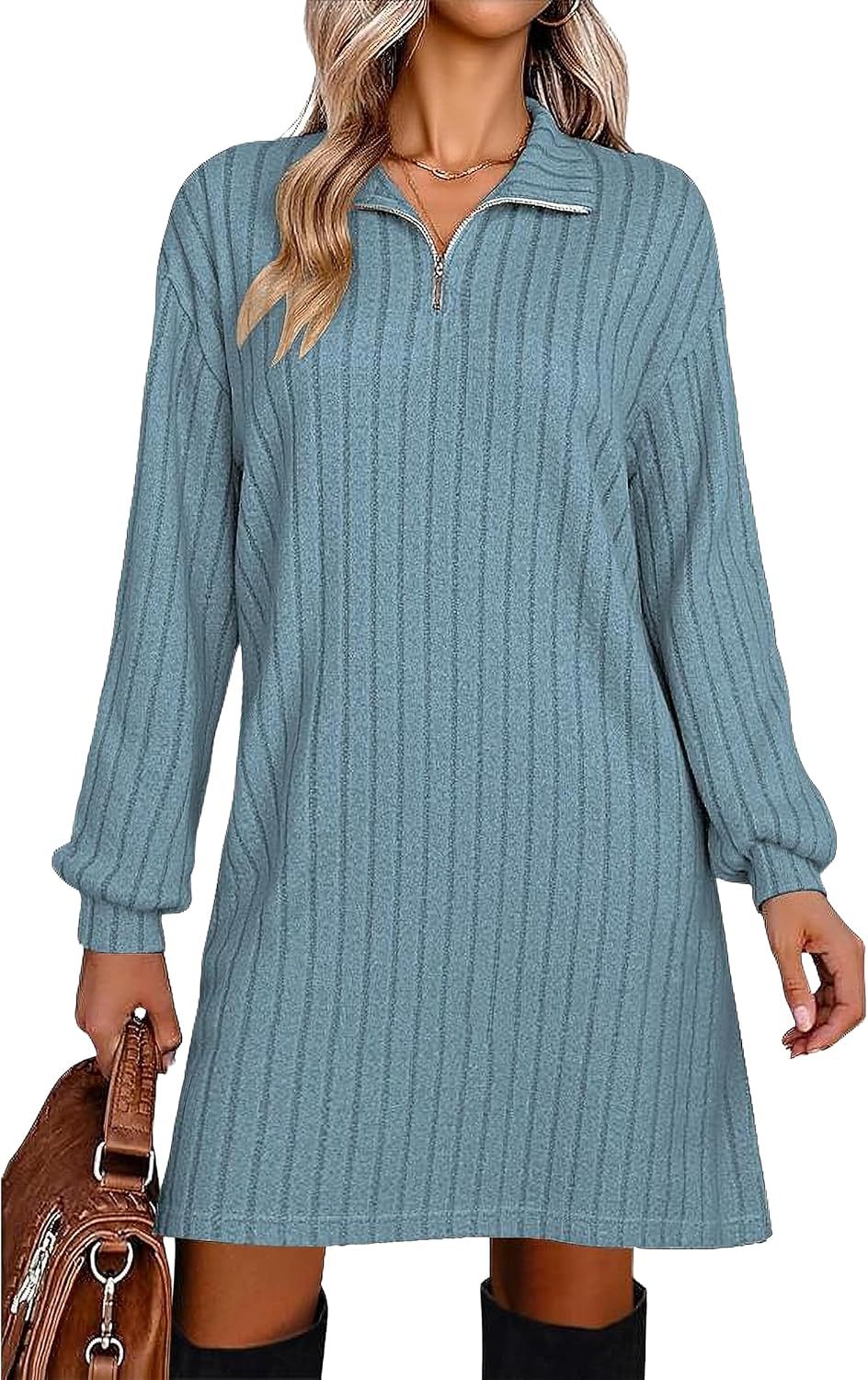 European & American Turtleneck Sheath Dress Women's Clothing